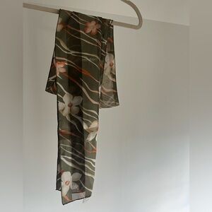 vintage floral scarf